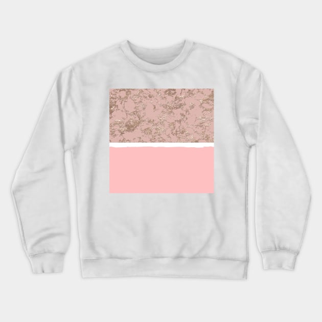 Stone textured background pink Crewneck Sweatshirt by Jenmag